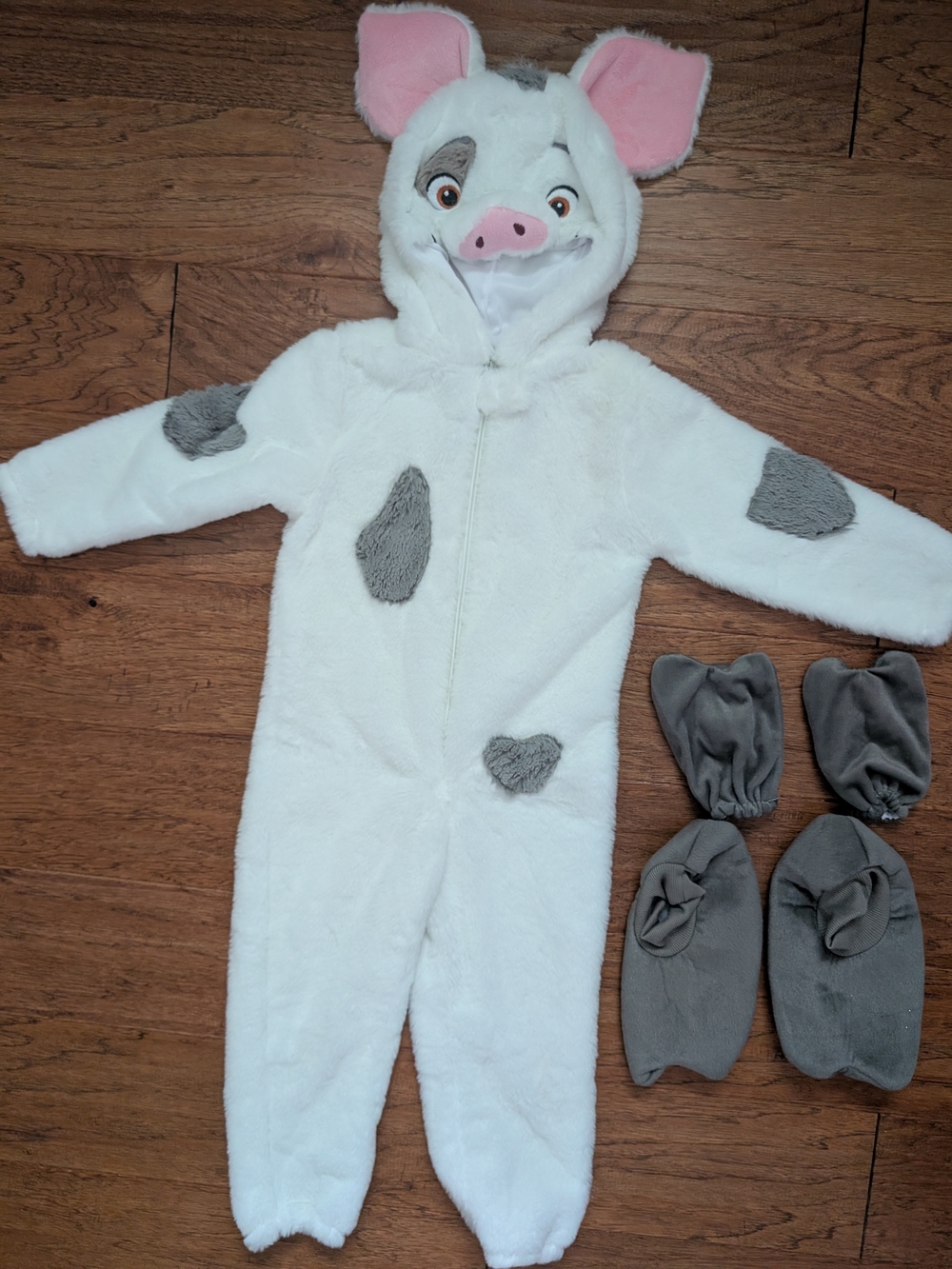 Disney Moana Pua White & Gray Plush Kids Costume Size 4t